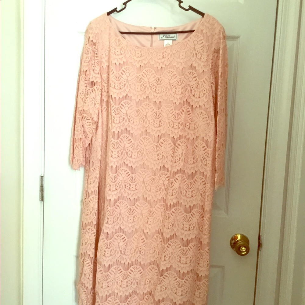 Peach Lace Dress